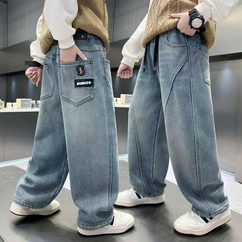Trendy Losse Jeans voor Jongens: Lente/Herfst Stijl voor Kinderen 8-12