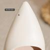 2026 Neue Damen-High Heels aus weichem Leder - Dünner Absatz Spitz zulaufende Spitze Off-White Professionelle Arbeitsschuhe, Ermüdungsfreie Füße, XCY41-Y5-8