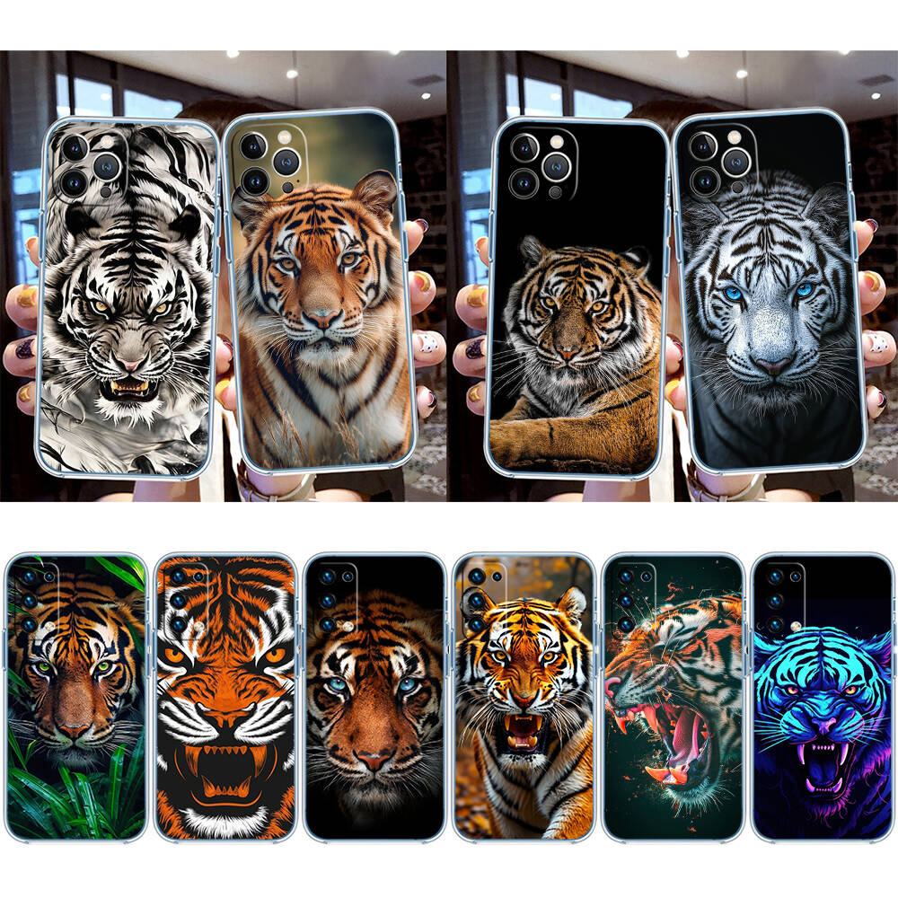 Animal Tiger Phone Case for Motorola Edge 20 30 S30 40 50 Fusion Lite Plus Pro Ultra Neo One Action Zoom Hyper Power Macro Vision