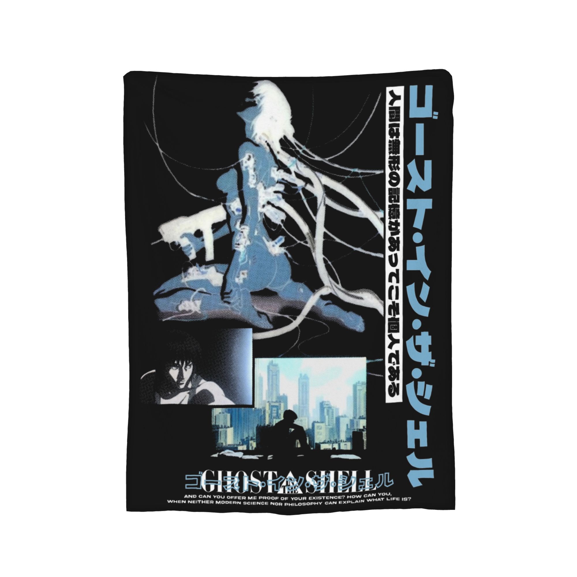 

Ghost In The Shell The Major Blankets Flannel Textile Decor Breathable Lightweight Throw Blanket for Bed Bedroom Bedspreads 75x90cm
