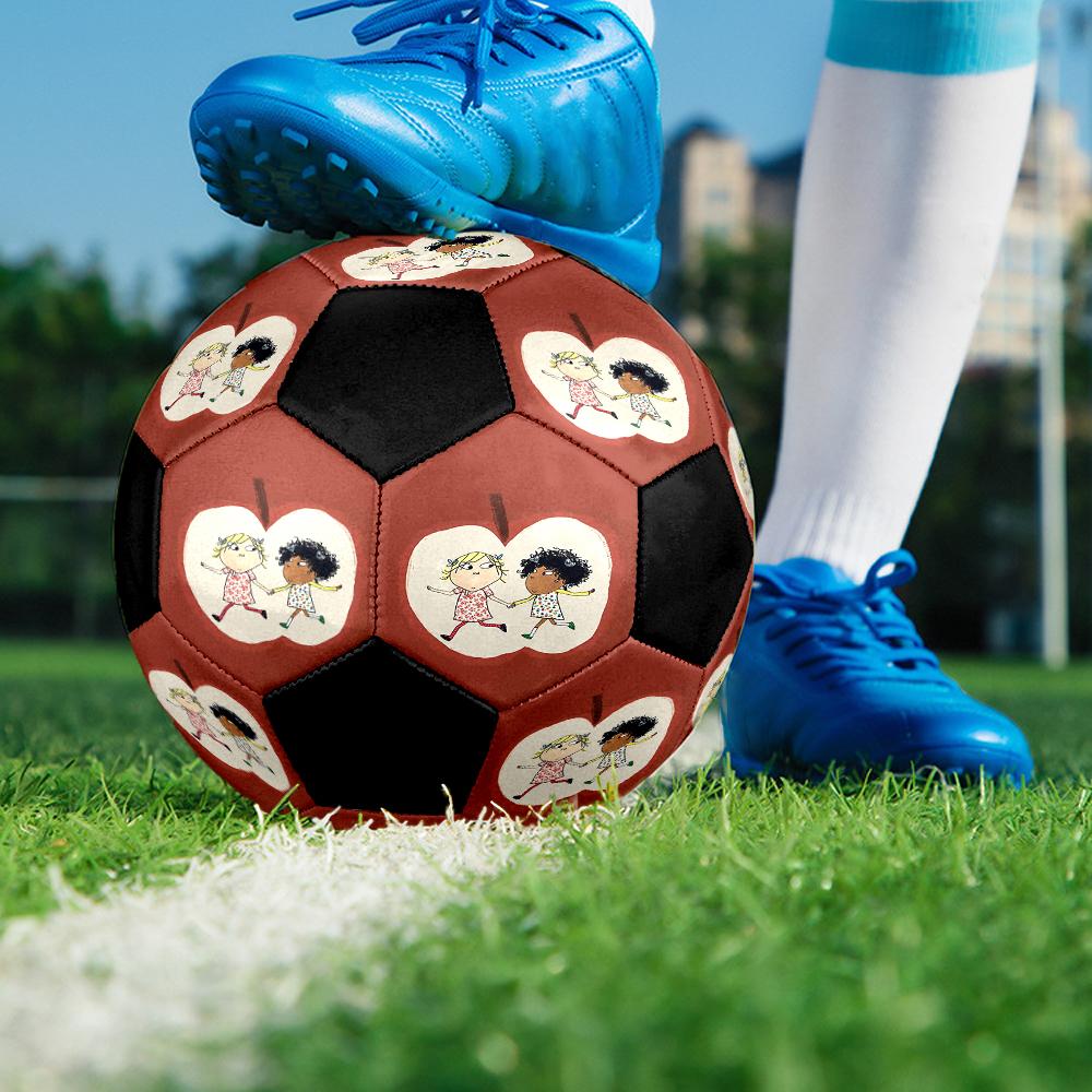Charlie and Lola Theme Size 5 Soccer Ball, Suitable for Both Indoor and Outdoor Matches, a Gift Suitable for Everyone.