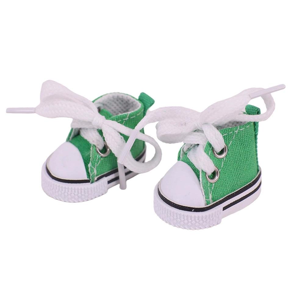 ShoesNew Only 4Cm Labubu Doll Canvas Shoes 1517Cm High Top Sports Shoes Labubu Doll Lace Up Canvas Shoes Doll Accessories Toy