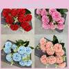 Artificial Flower Basket With Wicker Design For Living Room And Event Decoration