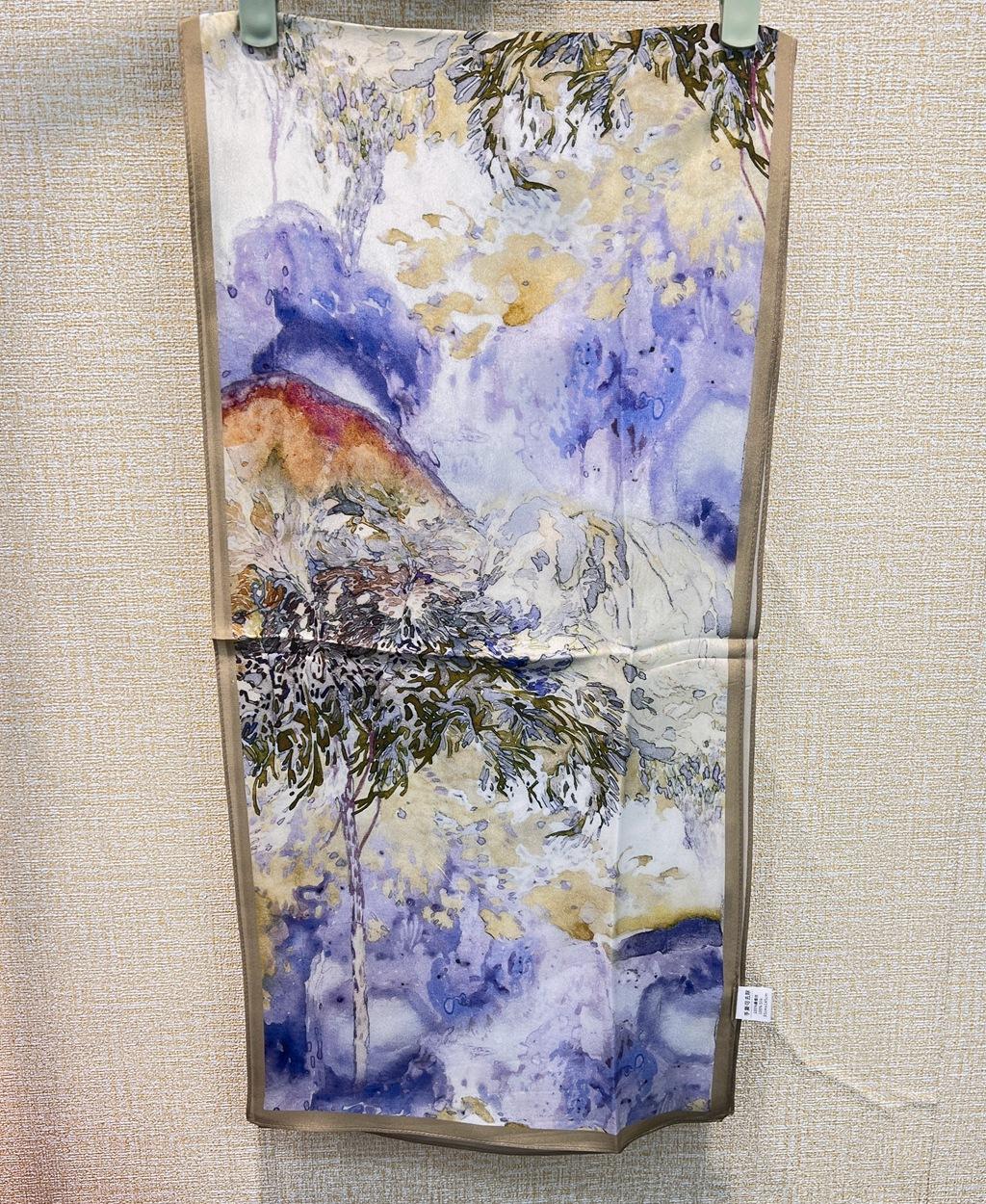 

Yearning For Life! Double Crepe Silk Scarf Women S Spring Summer Versatile Mulberry Silk Scarf Decorative Streamer 140CM