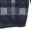 ICB Mohair Blend Check Pattern Long Sleeve Knit S Black Sweater Women Used