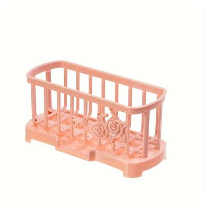 1 scaffale da cucina, scolapiatti per la casa, scaffale per lavello, scaffale per panno per pulizia in spugna, accessori da cucina