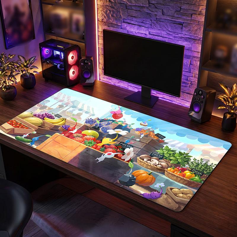 Big Mouse PadPikmin Extended Soft Desk Mat Gaming Office Computer Table Decor Mat