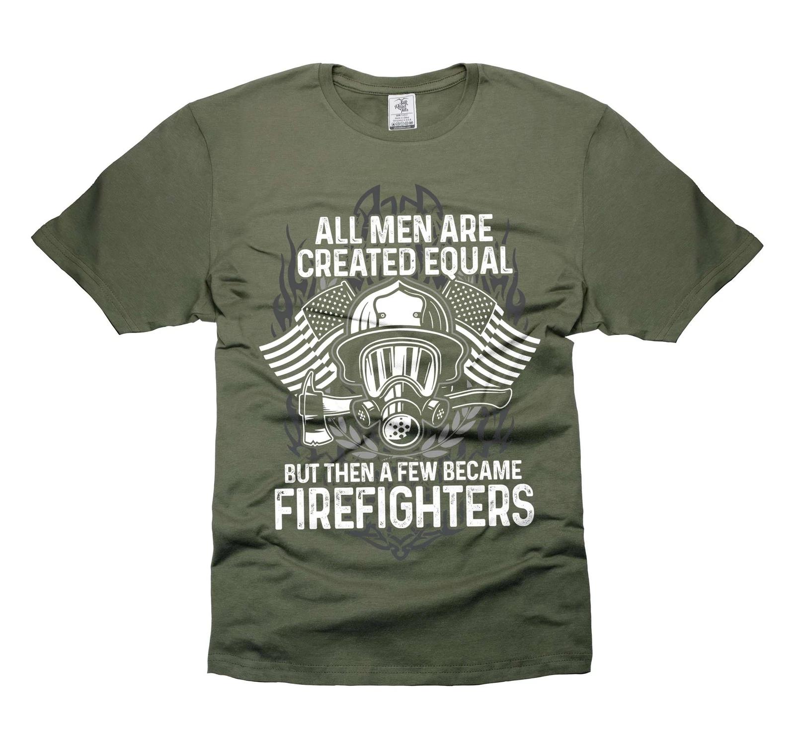Mens Firefighter T-shirt Firefighting shirts firefighter funny gift tees for him L