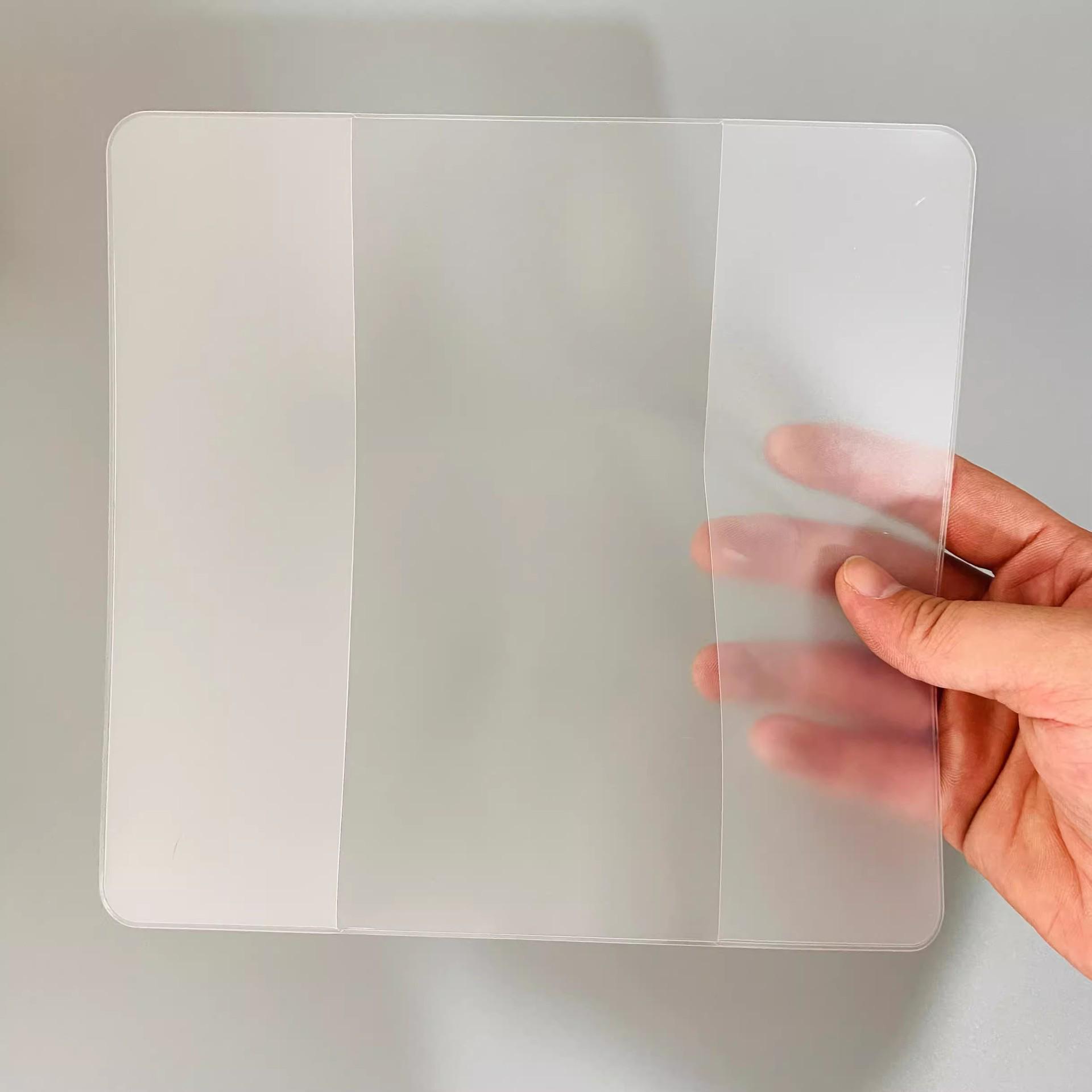 

Transparent PVC Waterproof Planner and Notebook Cover for A6/A5 - Durable Student Book Protector