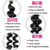 Synthetic Loose Wave Crochet Hair 12 Inch French Loose Curled Body Wave Woven Hair Water Wave Women's Wig Monochrome Mixed Color