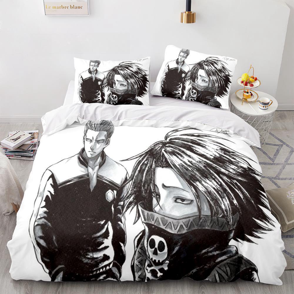 Fashion Anime HUNTER×HUNTER Bedding Set Single Twin Full Queen King Size Bed Set Adult Kid Bedroom Duvetcover Sets Home Textiles