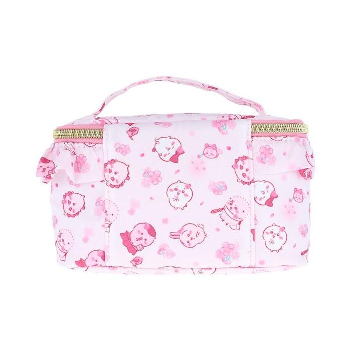 [Sun-Star Stationery] Chiiikawa Vanity Pouch, Frill, Cherry Blossom, S2339552, 170x100x60mm