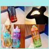 Trendy Gradient Water Bottle With Large Capacity For Summer Ideal For Students And Outdoor Activities