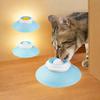 Interactive Cat Slow Feeding Toys Plastic Slow Food Plate Cat Suction Cup Licking Ball  Dogs