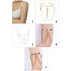 Women's Stacked Fringe Arm Chain Jewelry Customizable Fit Alloys Arm Bracelet for Casual and Formal Occasion