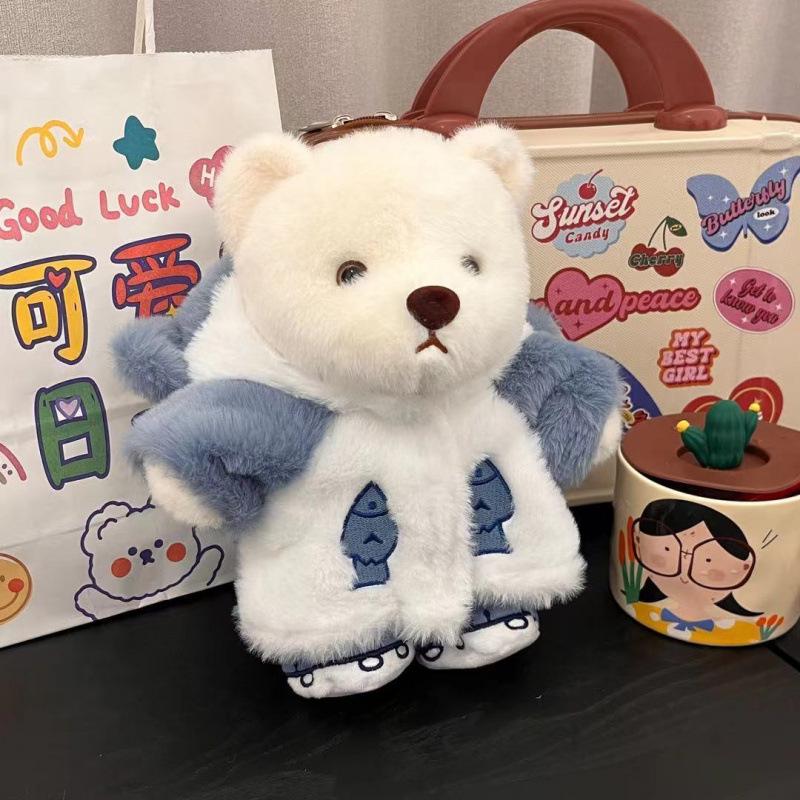 Super süße verwandelbare Bärenpuppe - Schlafbegleiter Kuschelkissen für Mädchen