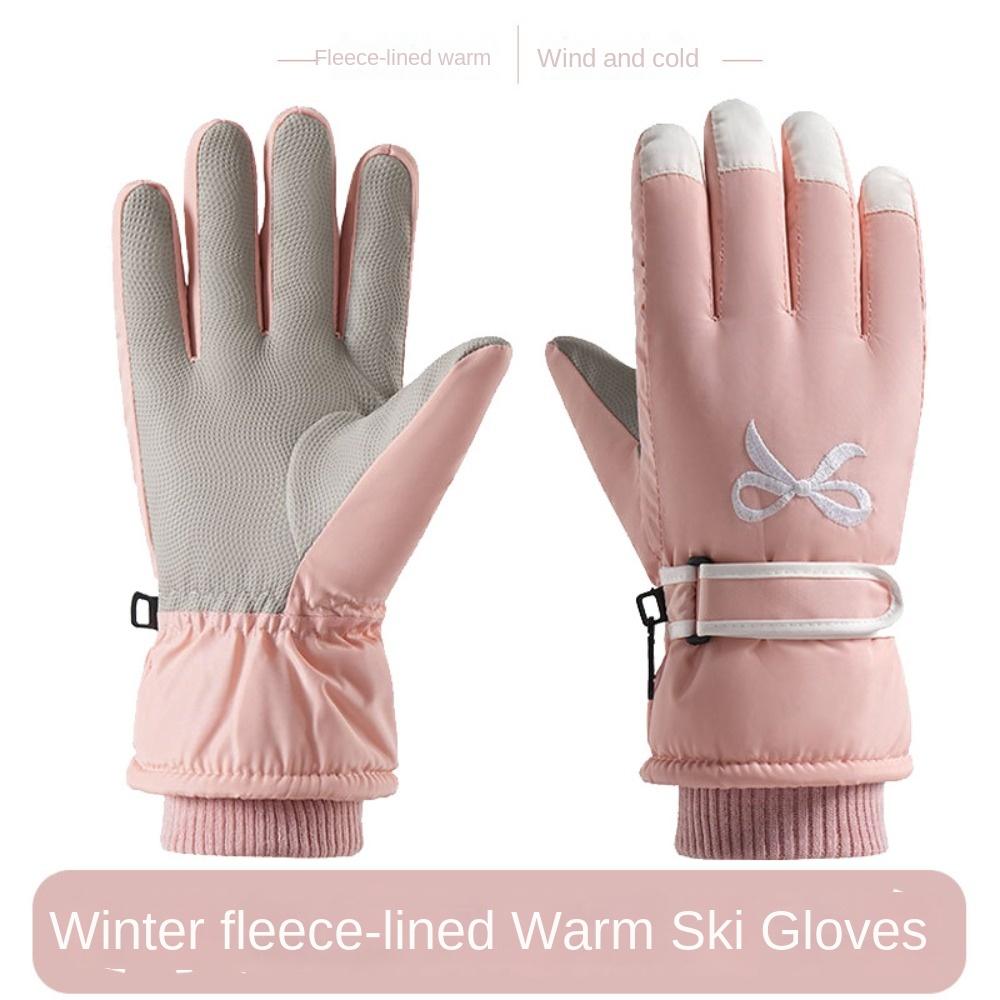 

Bow Skiing Gloves Touchscreen Gloves Motorcycle Gloves Non-slip Winter Warm Gloves Camping