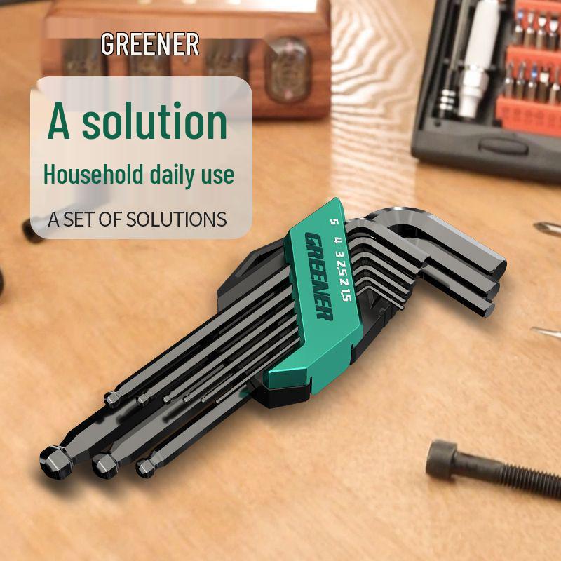 Automatic Combination Hex Wrench and 6-Point Screwdriver Set