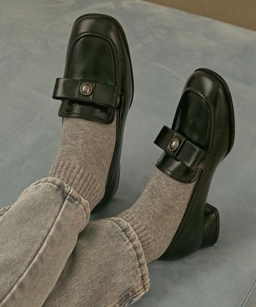 [LOWFLOW] 1788 Лоферы_3см 1788 Black_3Cm-220