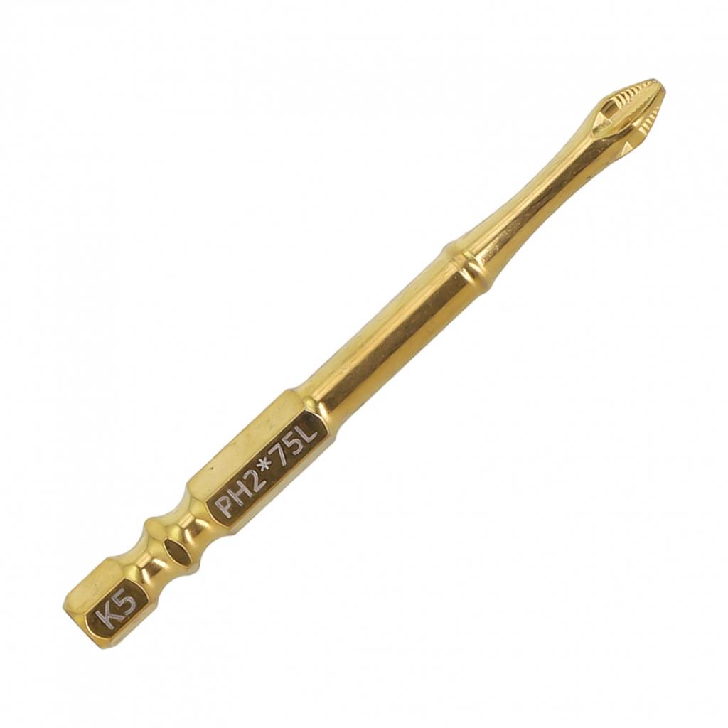 High Hardness K5 PH2 Magnetic Batch Head Cross Screwdriver Bit Anti Breakage