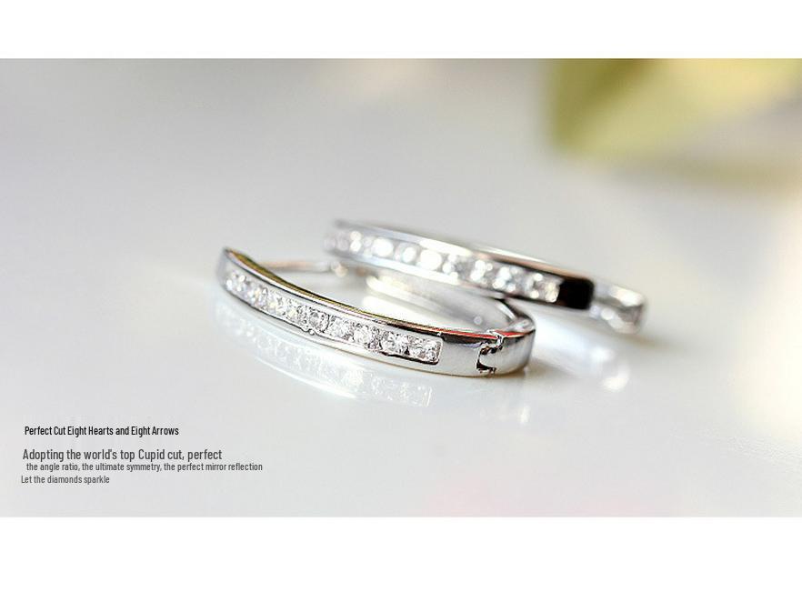 Weihua Hong Kong Trendy Women's Korean-Style Silver-Plated Earrings