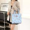 Women's Large Capacity Letter Print Handbag Nylon Shoulder Bag Student Tote Bag