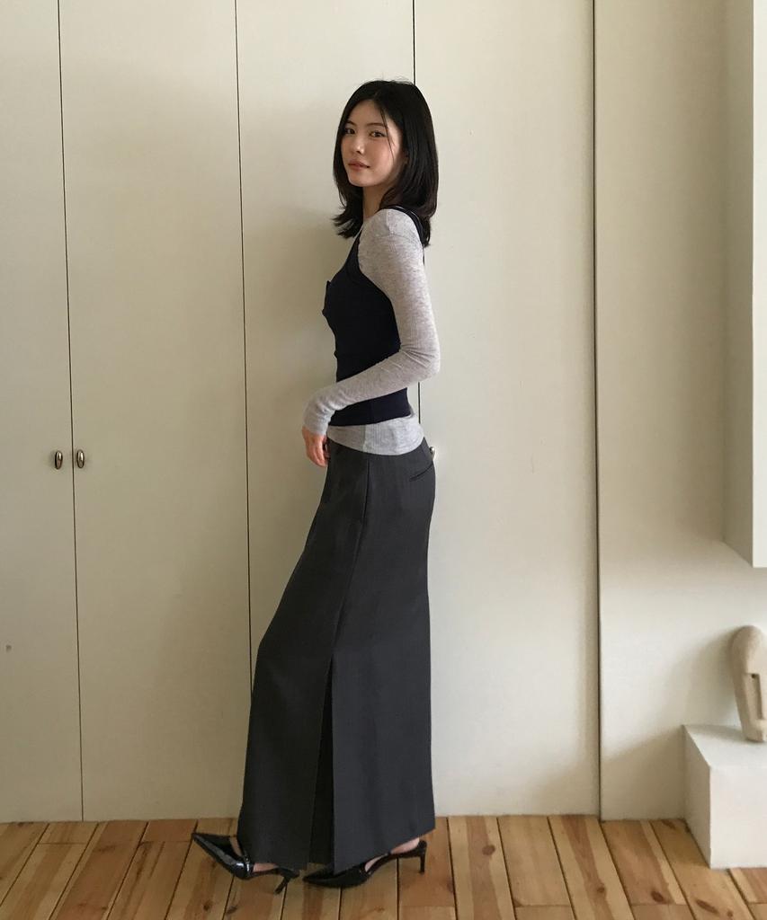 Grove Lynn Long Skirt (2Color)