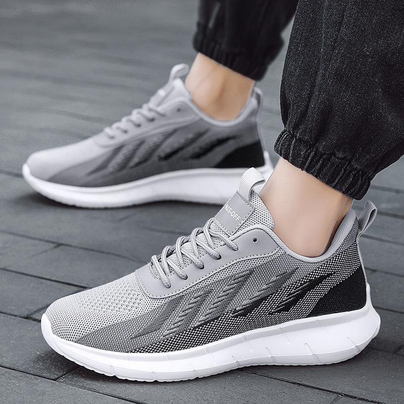 Sportschuhe Herstellung 2024 Neue Sport Laufschuhe Fliegendes Mesh Dünnes Mesh Freizeit Sneaker Schuhe