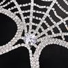 Elegant Spiders Web Mask With Rhinestones Rhinestones For Halloween Parties And Cosplay Event Silver Or Gold Color Available