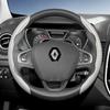 EXHN9 Suitable for Renault Carbon Fiber Texture Steering Wheel Cover with Segmented Quick-Release Design Sandero Clio Duster 