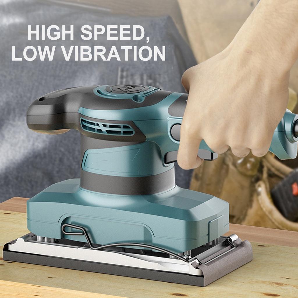 14000r/min Professional Electric Sander Metal Wood Drywall Sander Grinding Polishing Machine Strong Torque Motor W/ 5 Sandpaper 220V