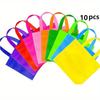 10 Pcs/set Non-Woven Party Tote Bags Reusable Gift Bags Tote Bags Shopping Bags with Handles for Birthday Party Supplies