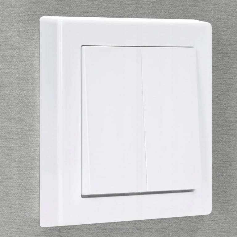 Double Chandelier Switch 7x7cm Flush-mounted Switch White