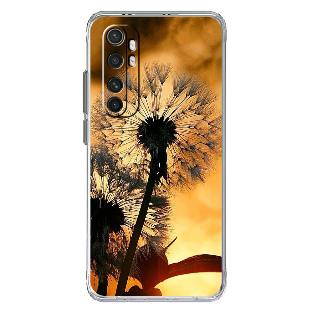 Phone Case For Xiaomi Mi Poco X7 X6 X5 NFC X3 F7 Ultra F6 Pro F3 15 14T 14 13T 11 12 13 Lite Clear TPU Cover flower Dandelion
