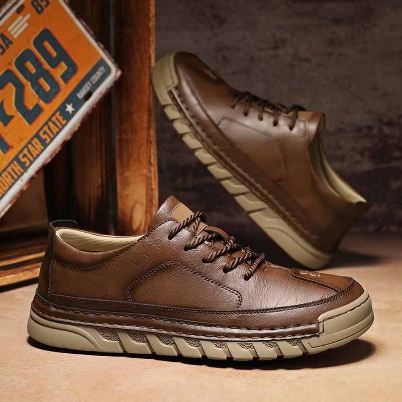 Handmade Men's Casual Leather Shoes Moccasins Men Flats Shoes For Men Loafers
