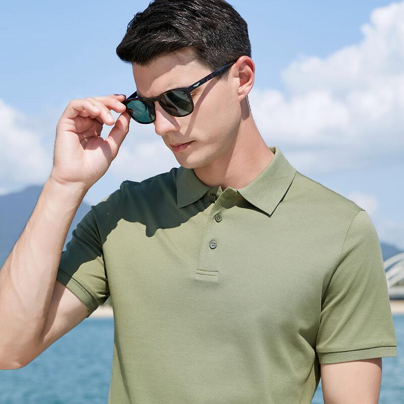 Antonio Men's Double Mercerized Cotton Short Sleeve Polo