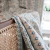 American Style Country Home Life Curtain Geometric Jacquard Fringe Semi-blackout Bedroom Balcony Living Room Decorative Valance