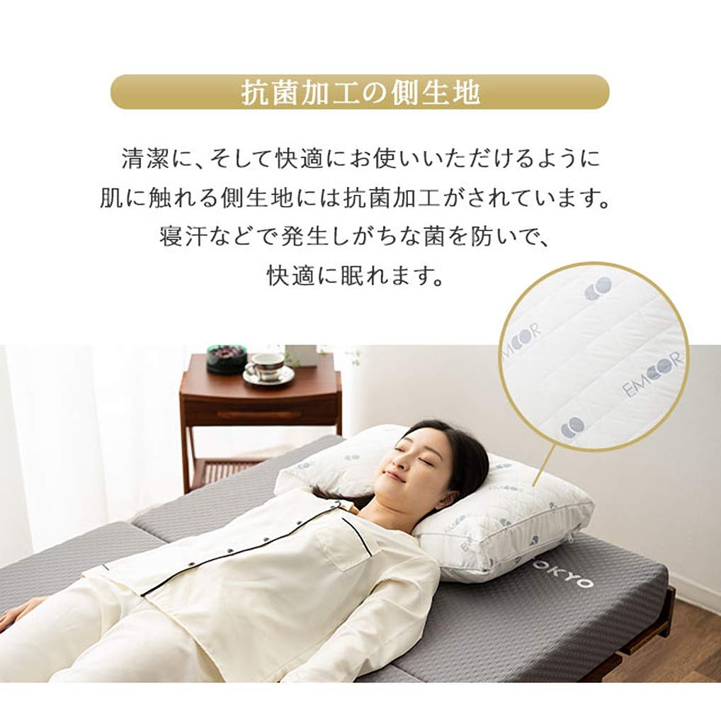 EMOOR Washable Pillow, Height Adjustable, Down Touch Fiber Processing, Perfect for a Good Night's Sleep, Luxury Hotel Style, White