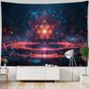 Psychedelic mandala tapestry geometric fractal kaleidoscope art wall hanging cloth hippie bohemian home decoration bed sheet
