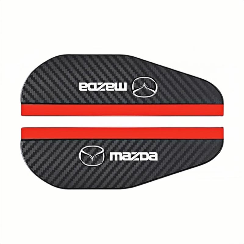 2PCS Mazda Car Mirror Rain Brow Carbon Fiber Rain Shield for Mazda 3 6 CX5 CX30 MX5 Effectively Divert Rainwater