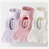 Breathable Pilates Yoga Socks Mesh Ballet Boat Socks New Five Finger Socks  for Dance Practice