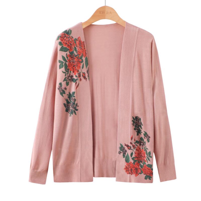 

Женский вязаный костюм-двойка YUZHAOLIN с пионами 3XL