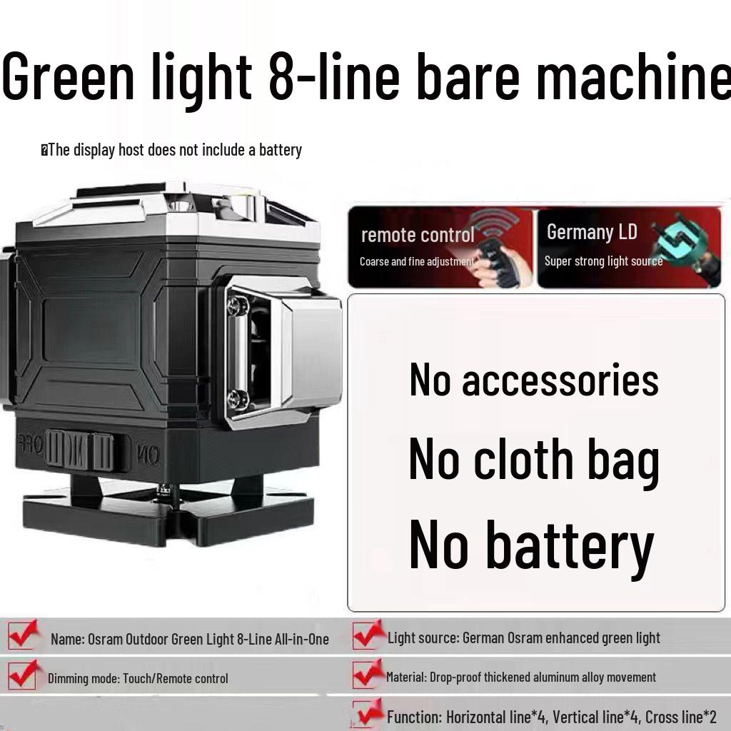High Precision 16-Line Green Laser Level for Outdoor Projection