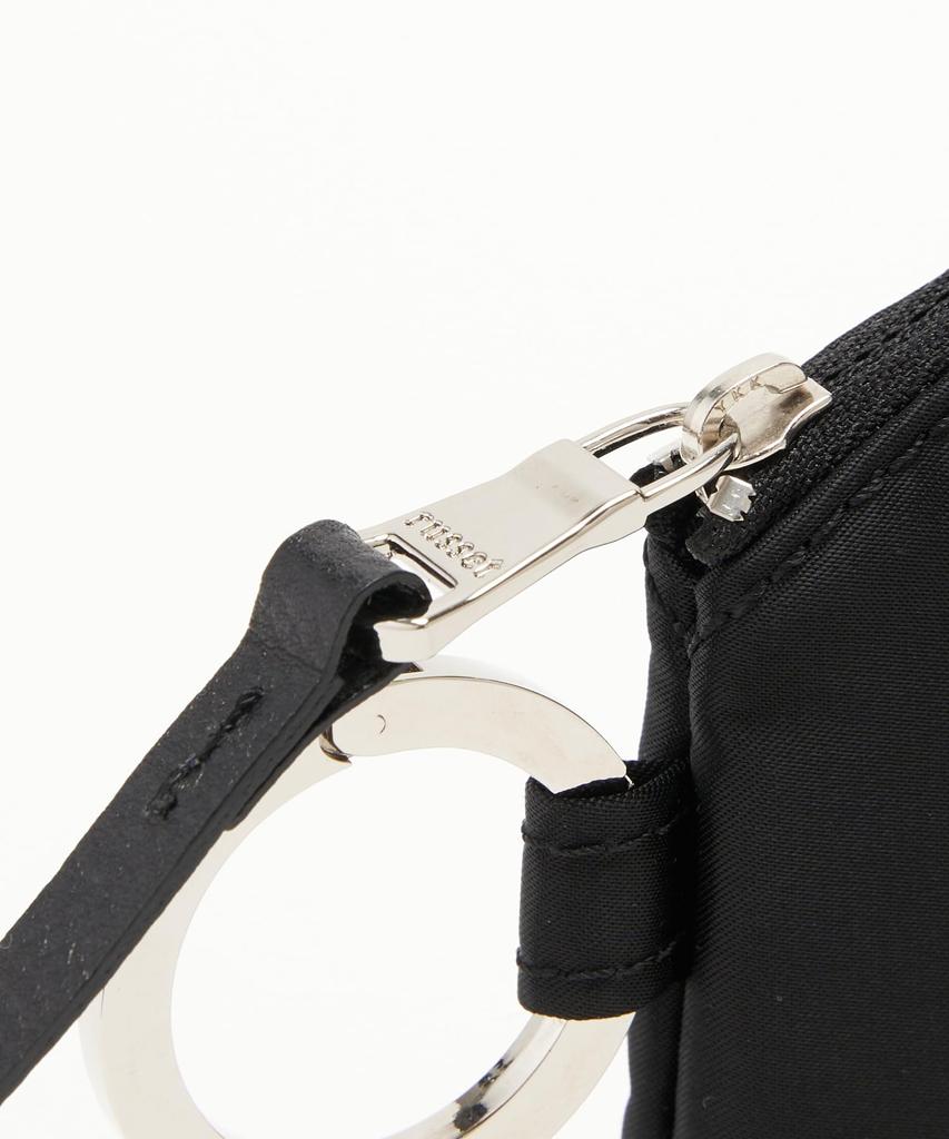 Round Flat Pouch with Carabiner RUZ1051189A0010 Free Light Gray [Rashit]