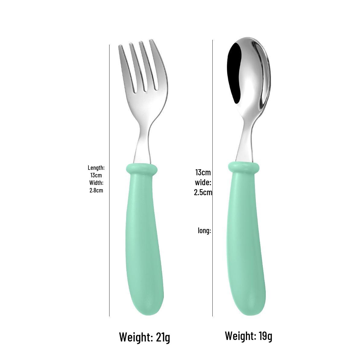 

304 Stainless Steel 3-Piece Children s Cutlery Set: Spoon, Fork, Portable for Outings