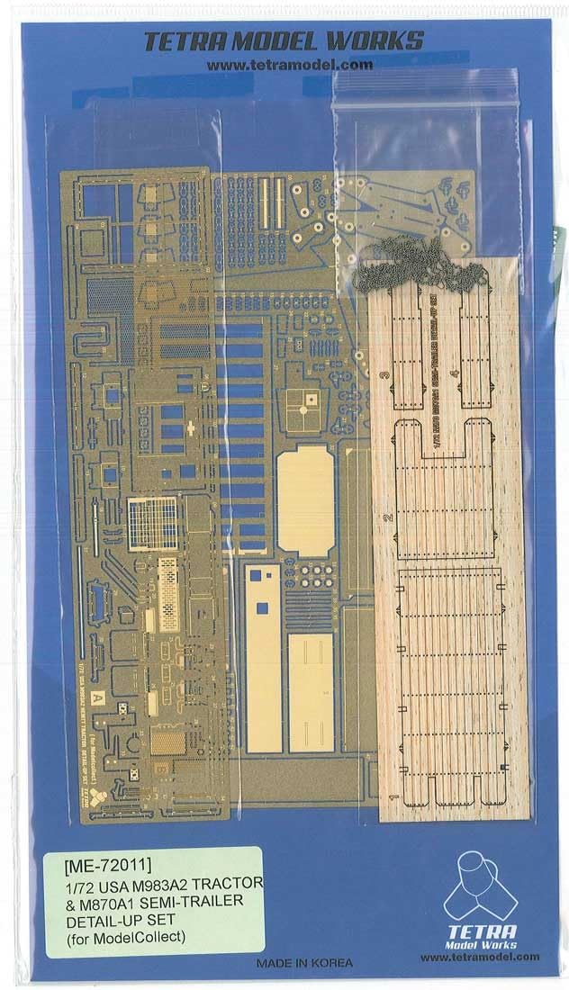 

Tetra Model Серия ME Американский тягач M983A2 с M870A1 Набор пластиковой модели Детали ME7211 1/72 Полуприцеп (для МС)