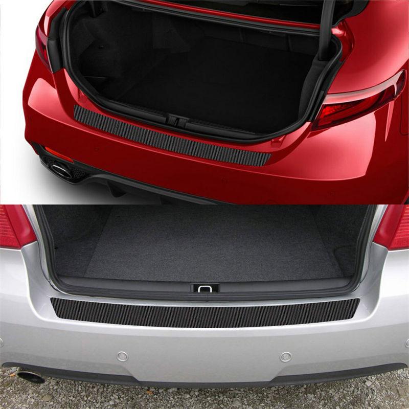 Carbon Fiber PVC Car Rear Bumper Edge Protector Corner Sticker Decal Accessories for Saloon SUV GZW