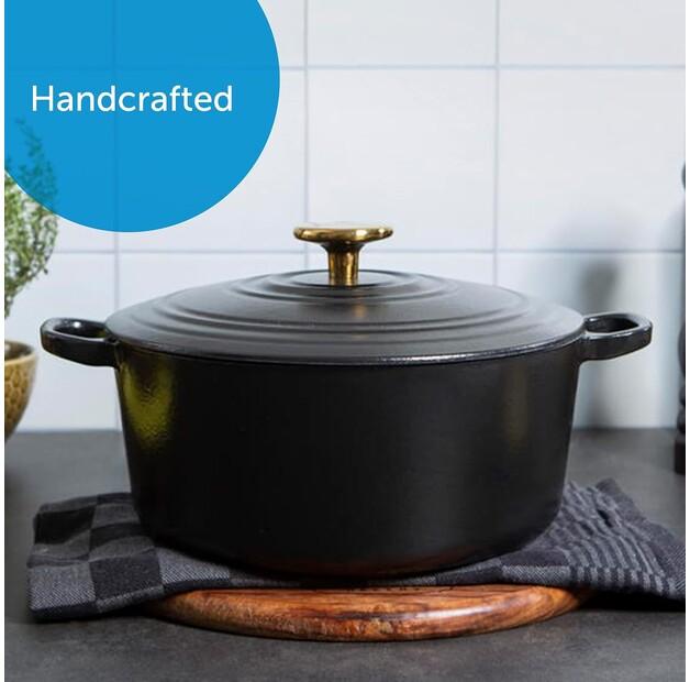 Жаровня BK Bourgogne 28 см питч чёрный (H6079.528)