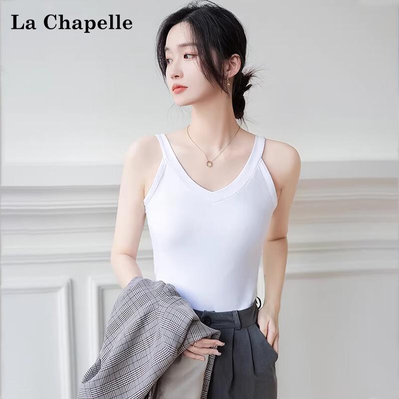 La Chapelle Women s V-Neck Slim Fit Camisole Tank Top M