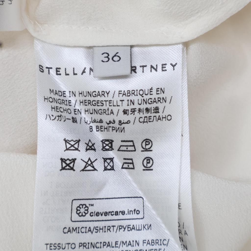 STELLA McCARTNEY White pullover silk shirt tops 36 whiteUsed